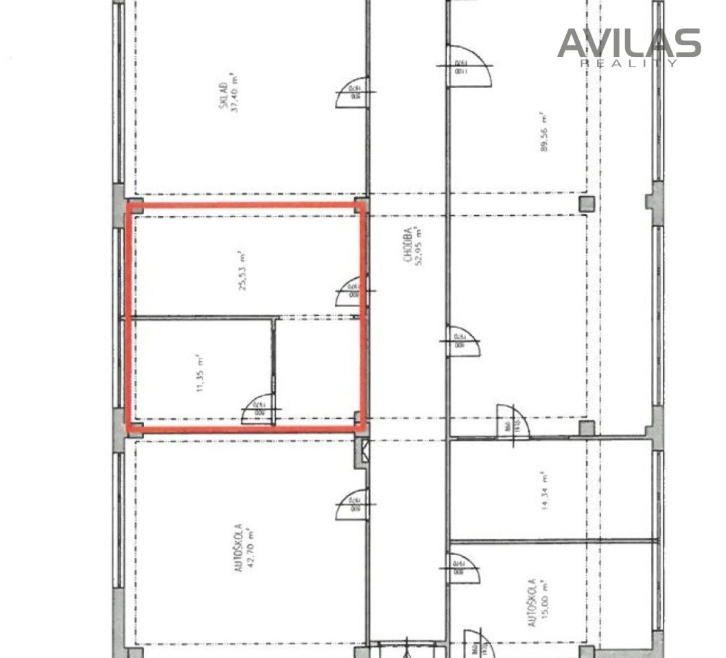 Pronájem kancelář - Žižkova, Benešov, 37 m² - 5