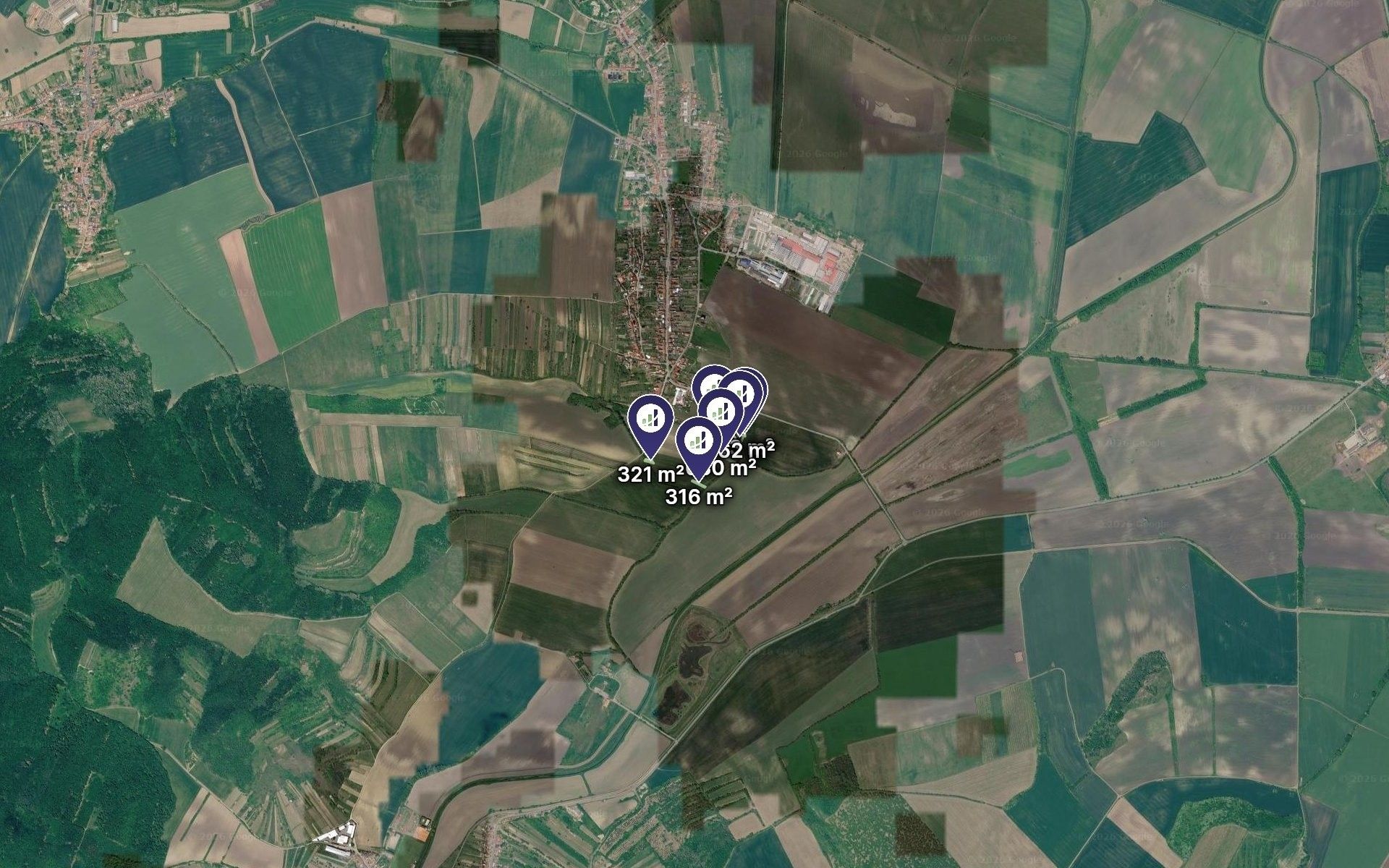 Zemědělské pozemky, Brumovice, 2 021 m² - 2