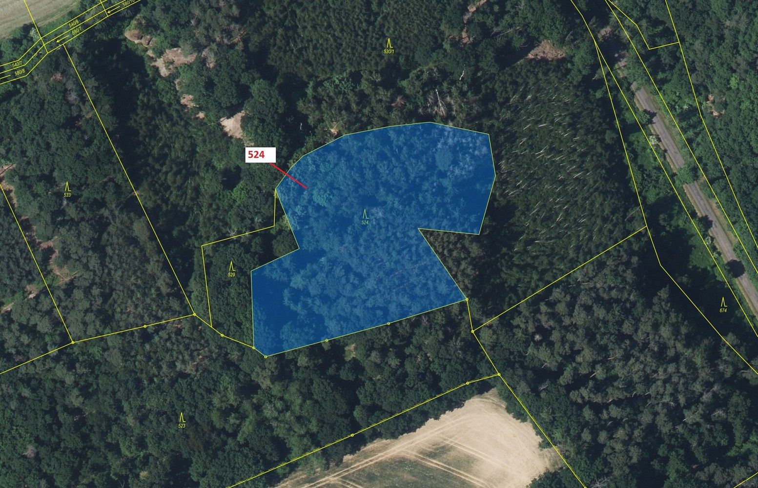 Prodej les - Střemy, okres Mělník, Středočeský kraj - 2
