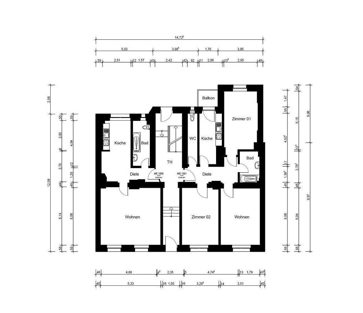1+1, Schreyerstraße 16 Nürnberg Gostenhof Bayern 90443, 50 m² - 2