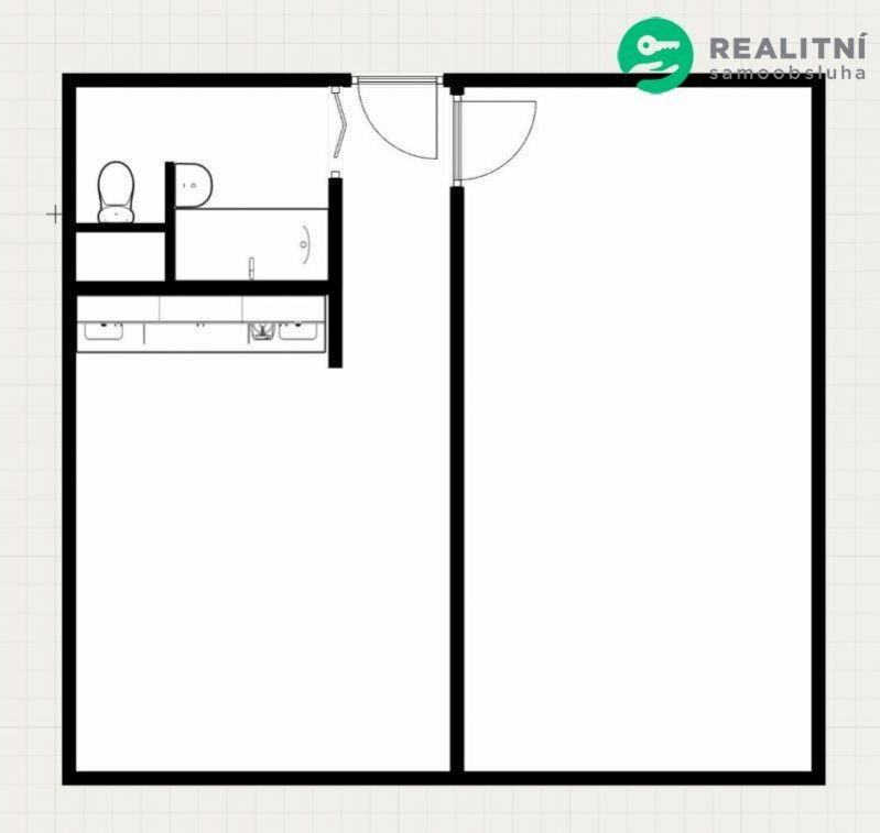 1+1, Zahradní, Chomutov, 36 m² - 2