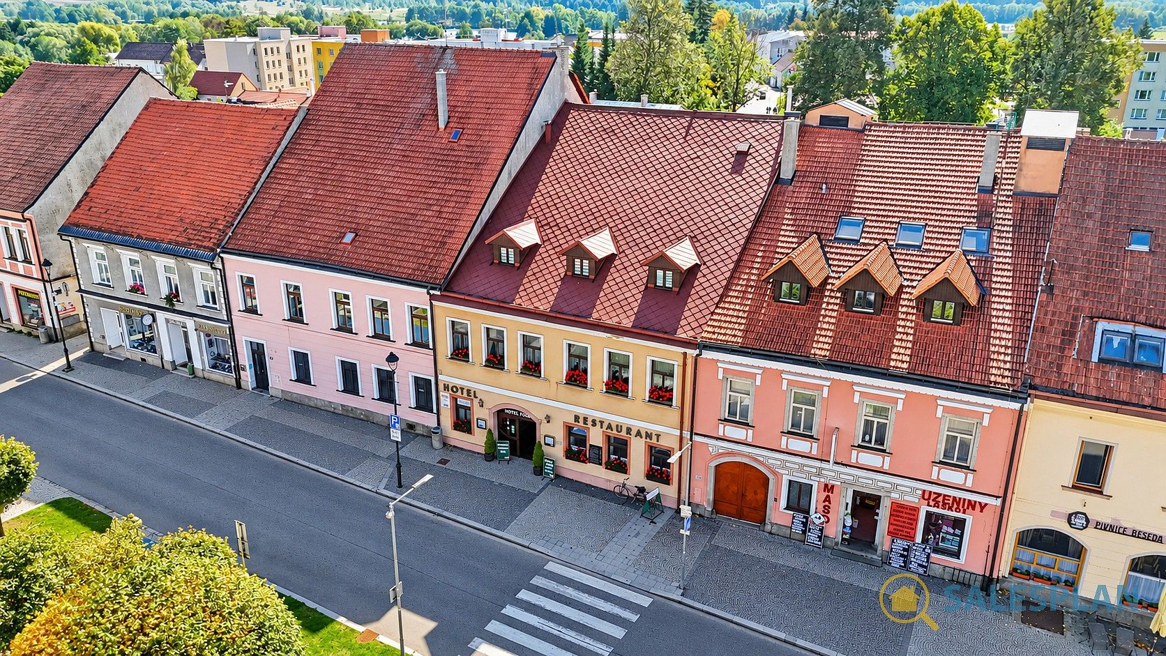 Prodej ubytovací zařízení - Mírové nám., Nová Bystřice, okres Jindřichův Hradec, 648 m² - 2