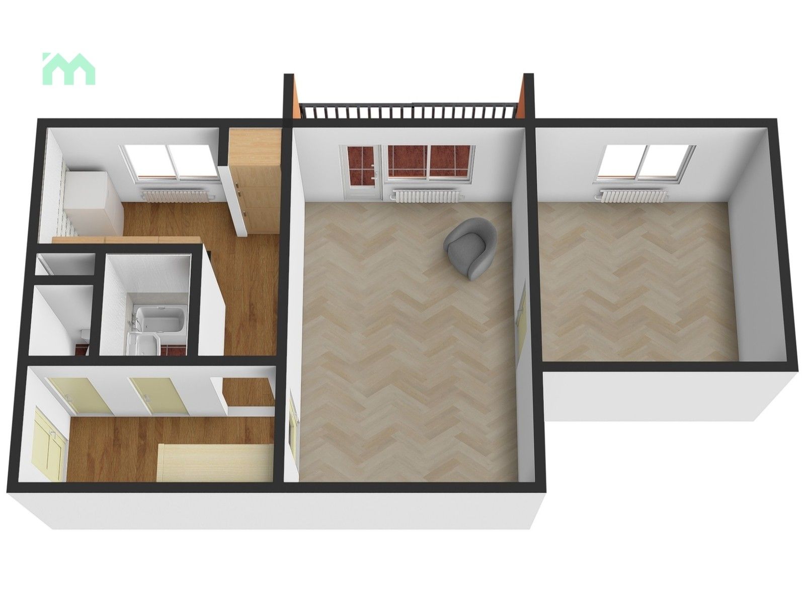 Prodej byt 2+1 - Bratrská, Lipník nad Bečvou, 48 m²