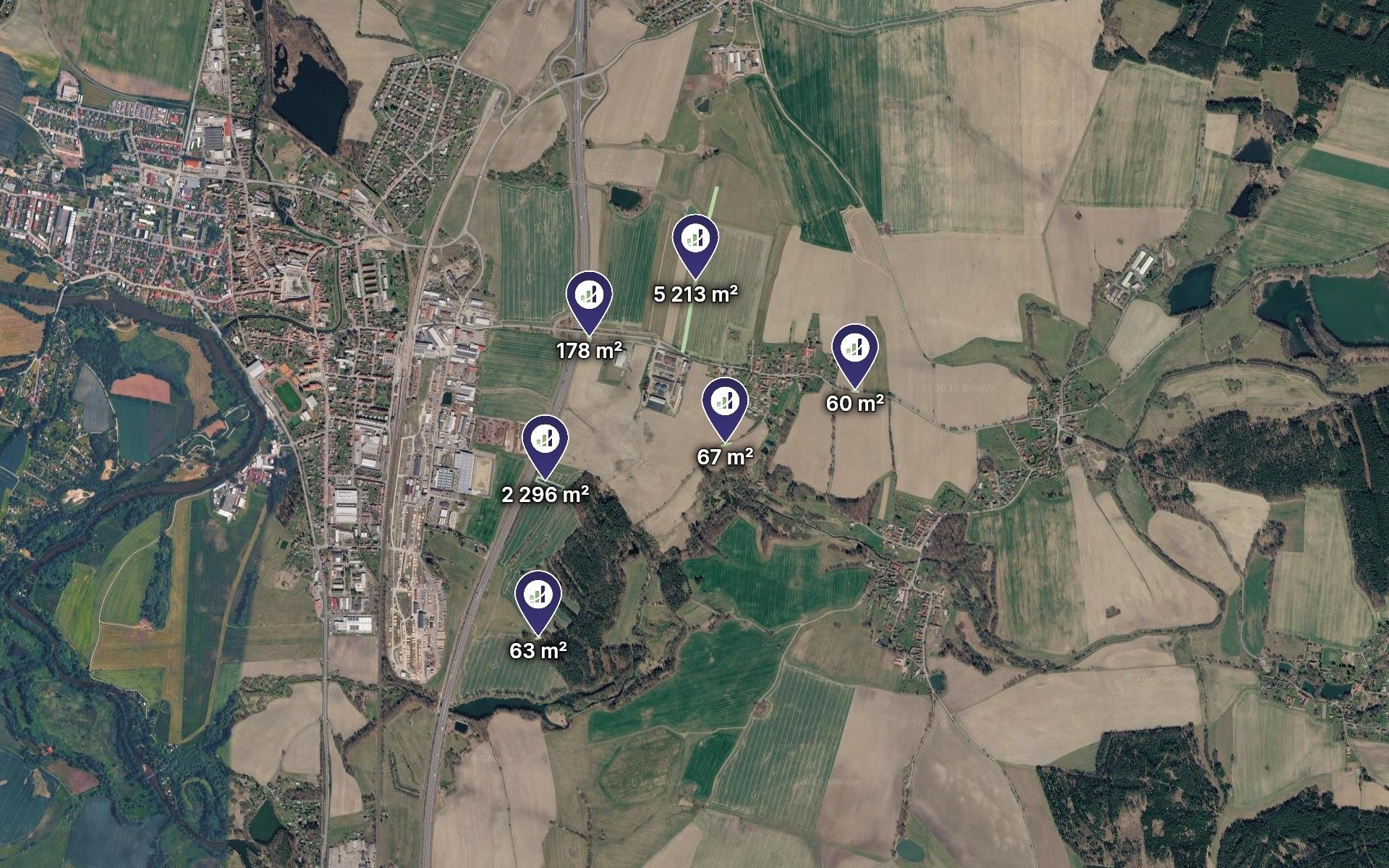 Prodej zemědělský pozemek - Soběslav, 7 877 m² - 5