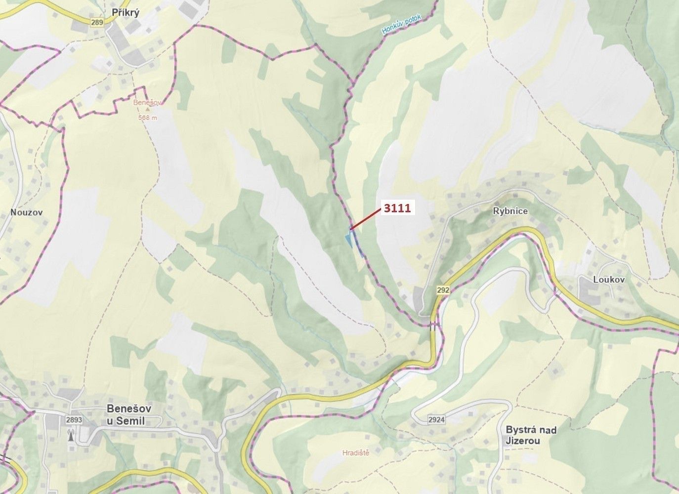 Les, 2 958 m²