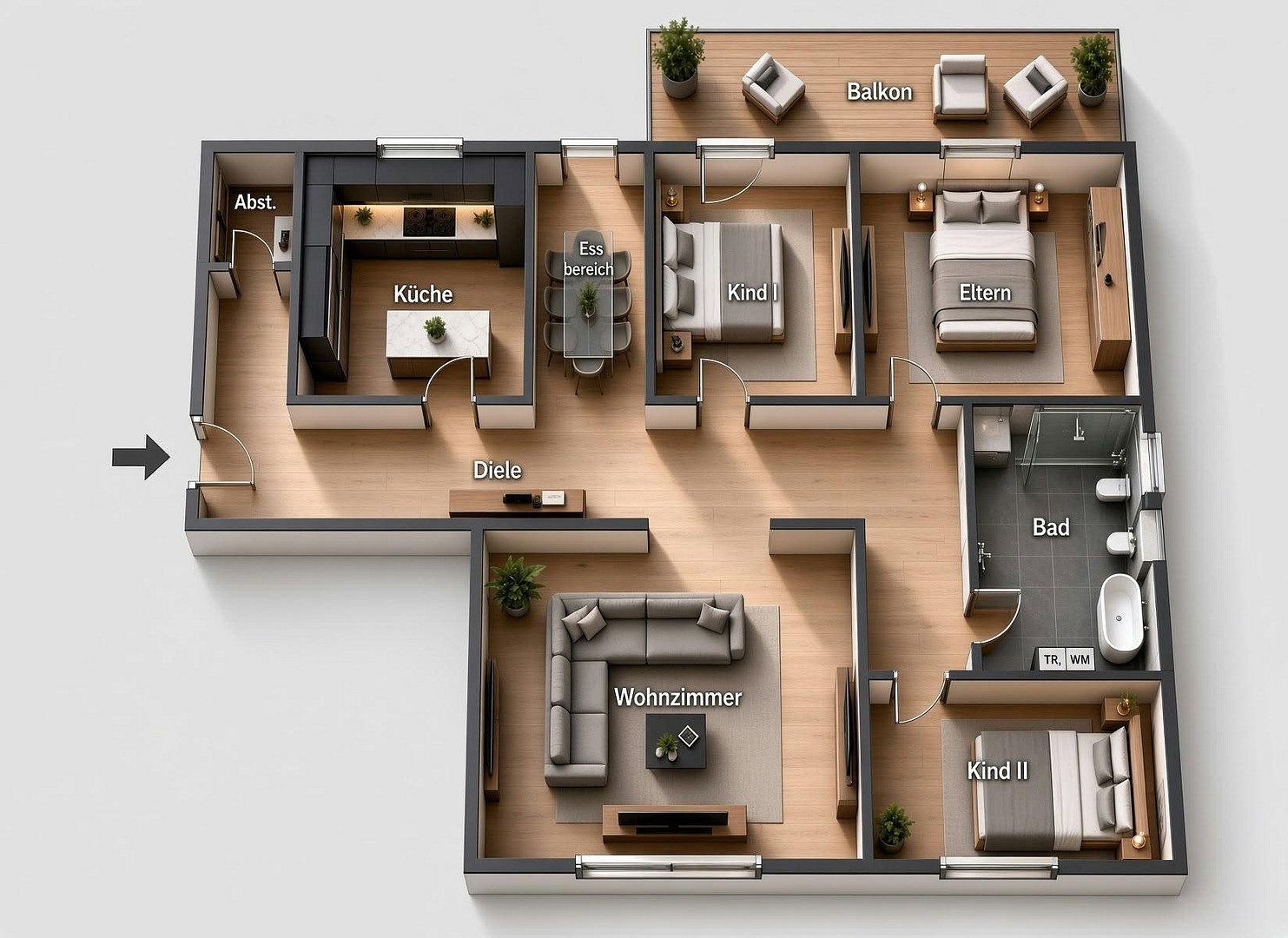 4+1, Im Wohnpark 27, , Severní Porýní-Vestfálsko, 98 m² - 1