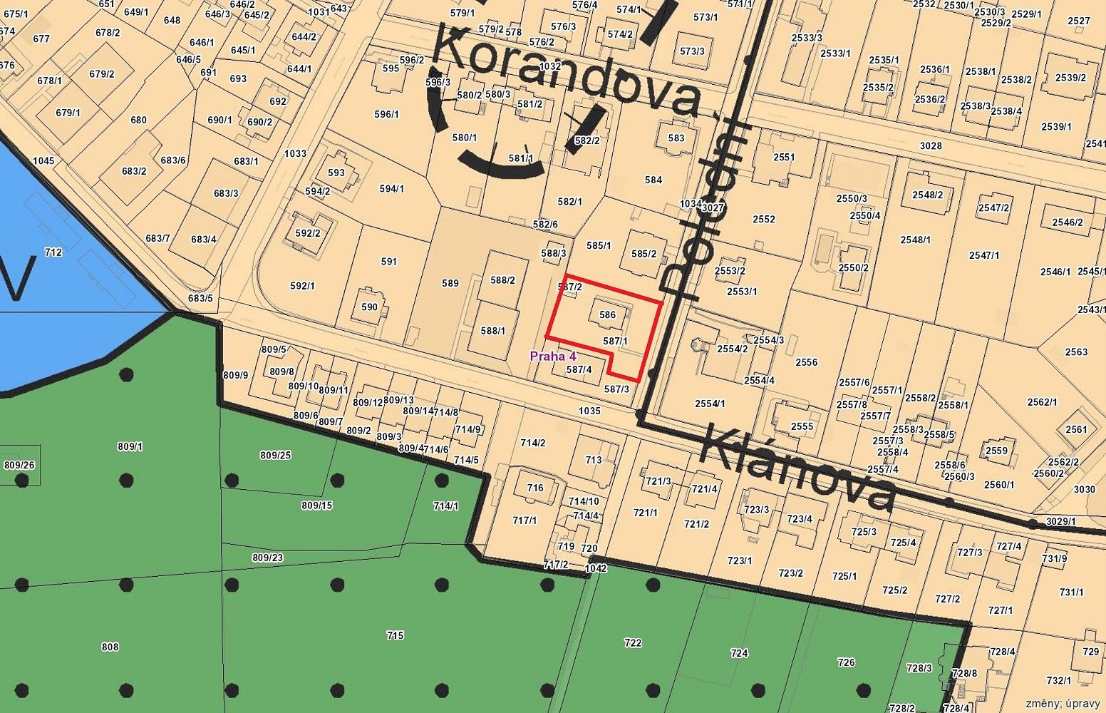 Prodej pozemek pro bydlení - Praha - Hodkovičky, okres Praha 4, Hlavní město Praha - 2