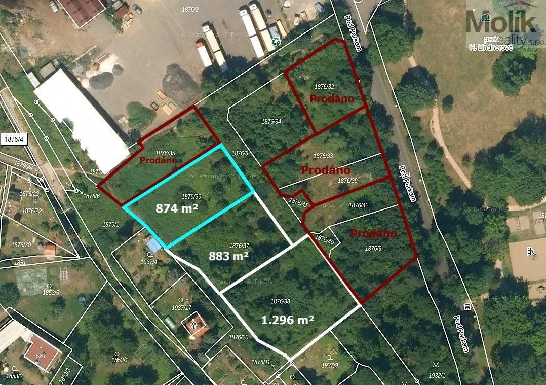 Pozemek pro bydlení, 874 m²