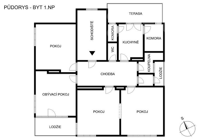 Prodej byt 4+1 - Luhačovice, okres Zlín, Zlínský kraj, 125 m² - 5