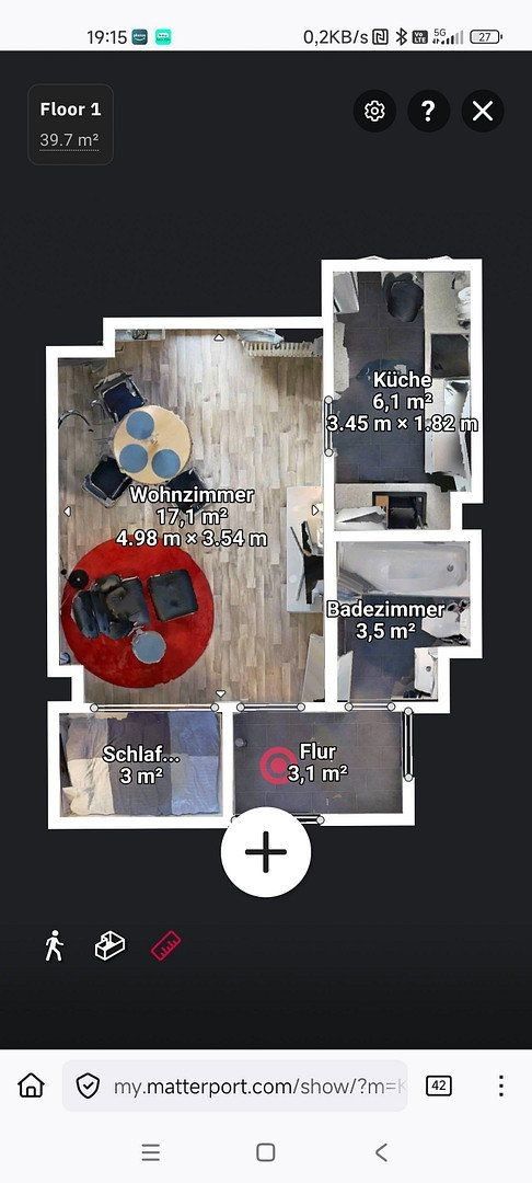 1+kk, Bochum - Bochum-Mitte Bochum Nordrhein-Westfalen 44787, 36 m² - 1