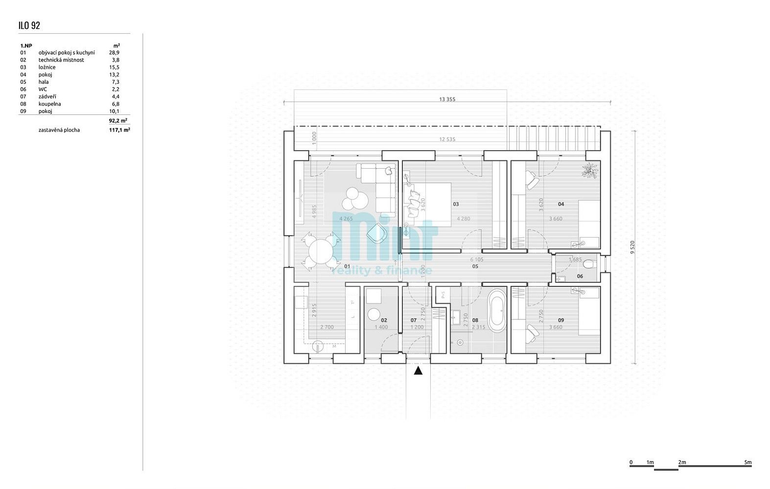 Rodinné domy, Frenštát pod Radhoštěm, okres Nový Jičín, 92 m² - 2