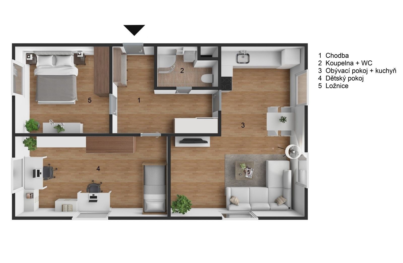 Prodej byt 3+kk - Na Pilíři 25, Žacléř, 73 m² - 5