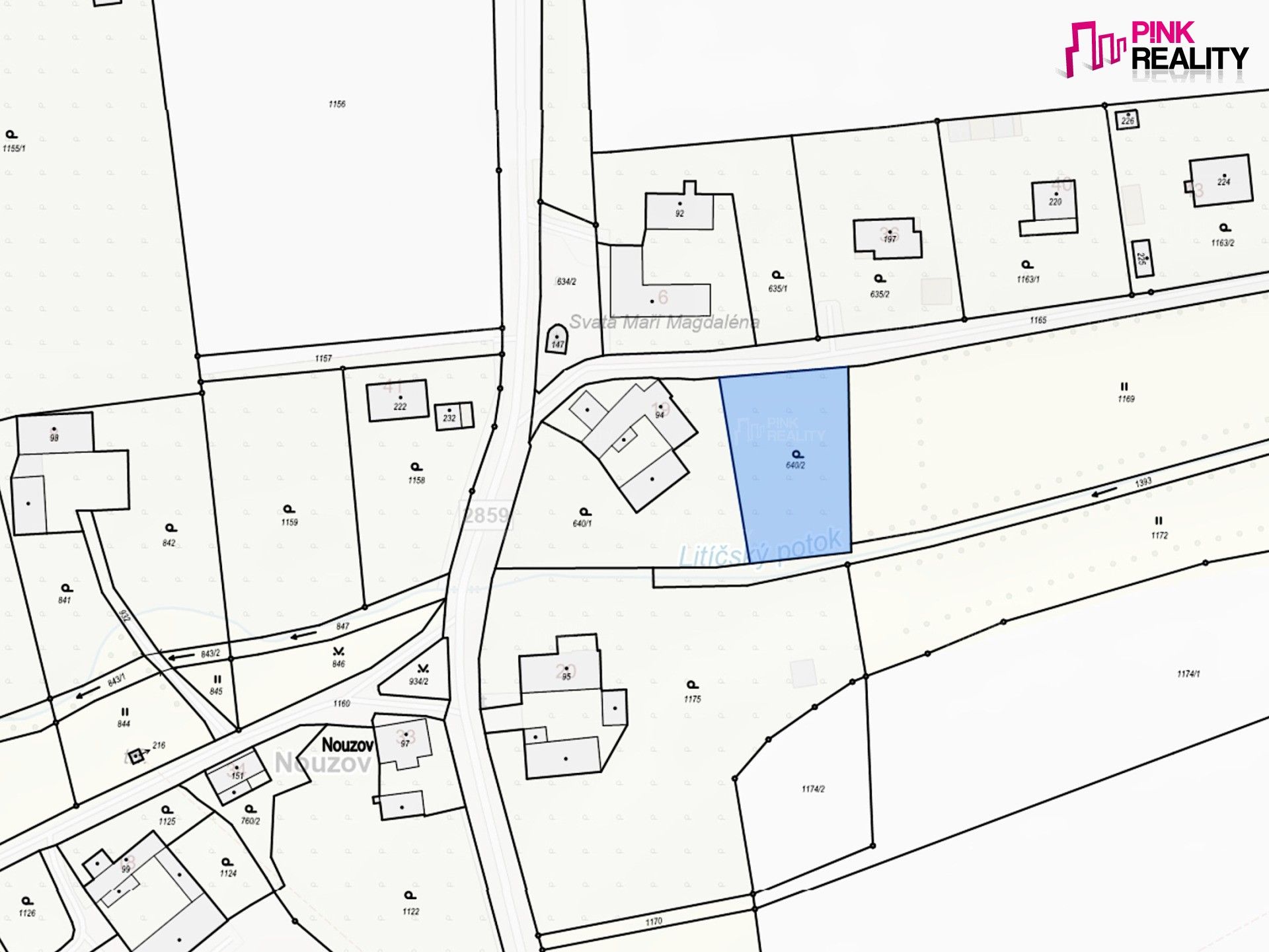 Pozemek pro bydlení · 1 302 m² · Nouzov, Litíč - 3