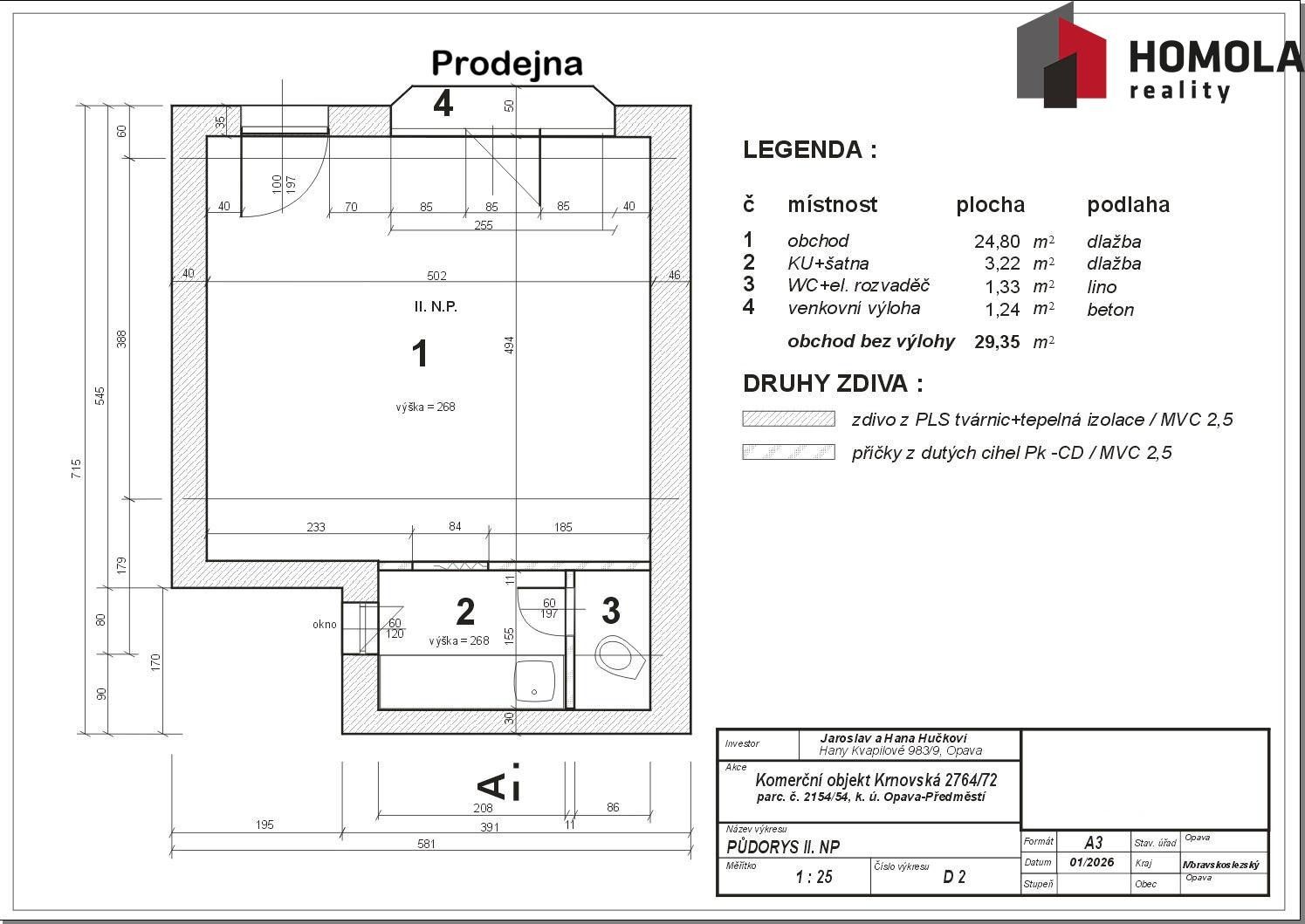 Prodej obchodní prostory - Krnovská, Opava, 29 m²