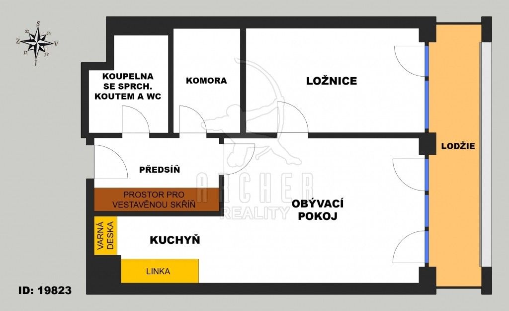 Prodej byt 2+kk - Poděbradská, Praha Hloubětín, 70 m² - 5