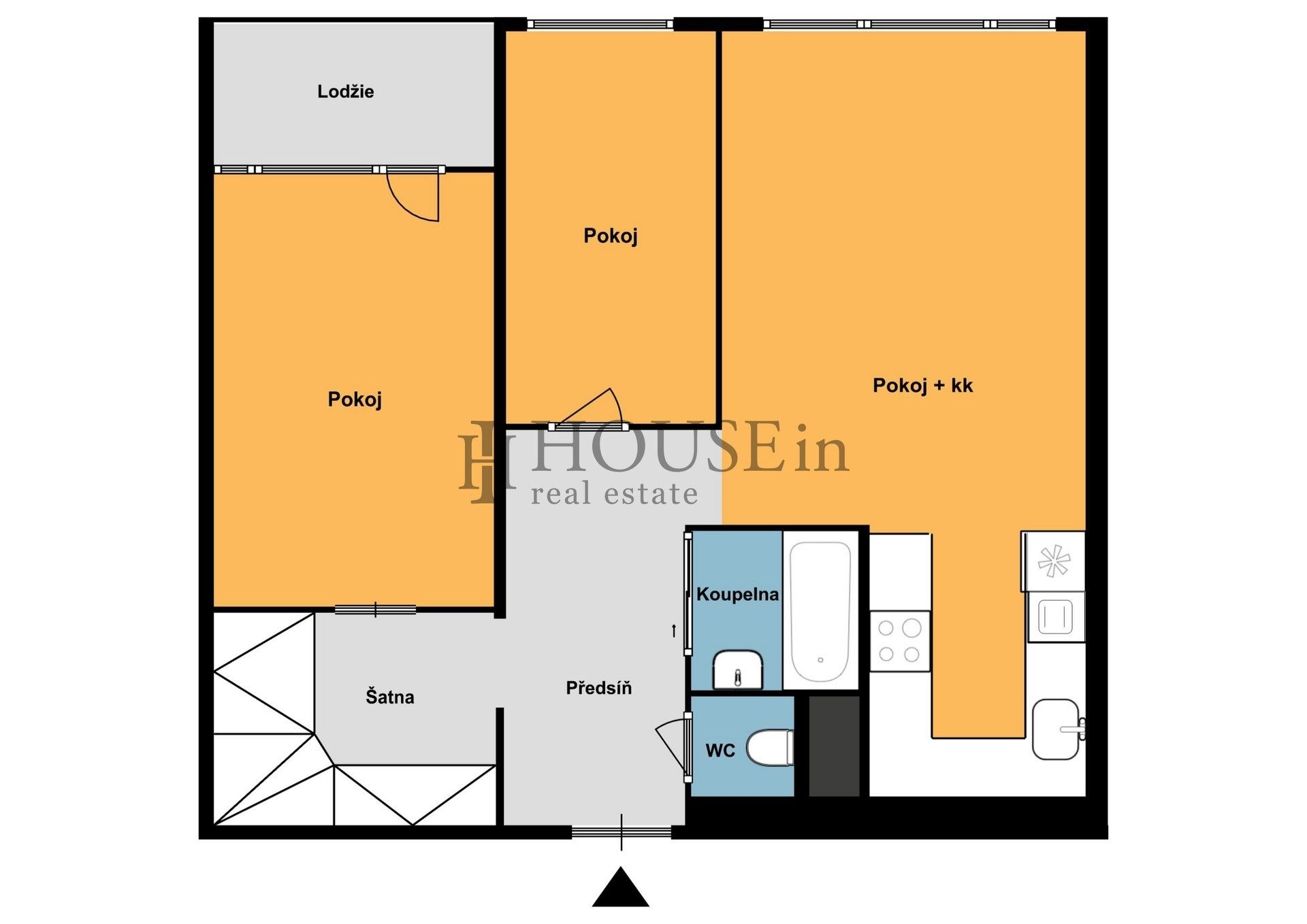Byt 3+1 · 64 m² · Ke škole, Praha - 3