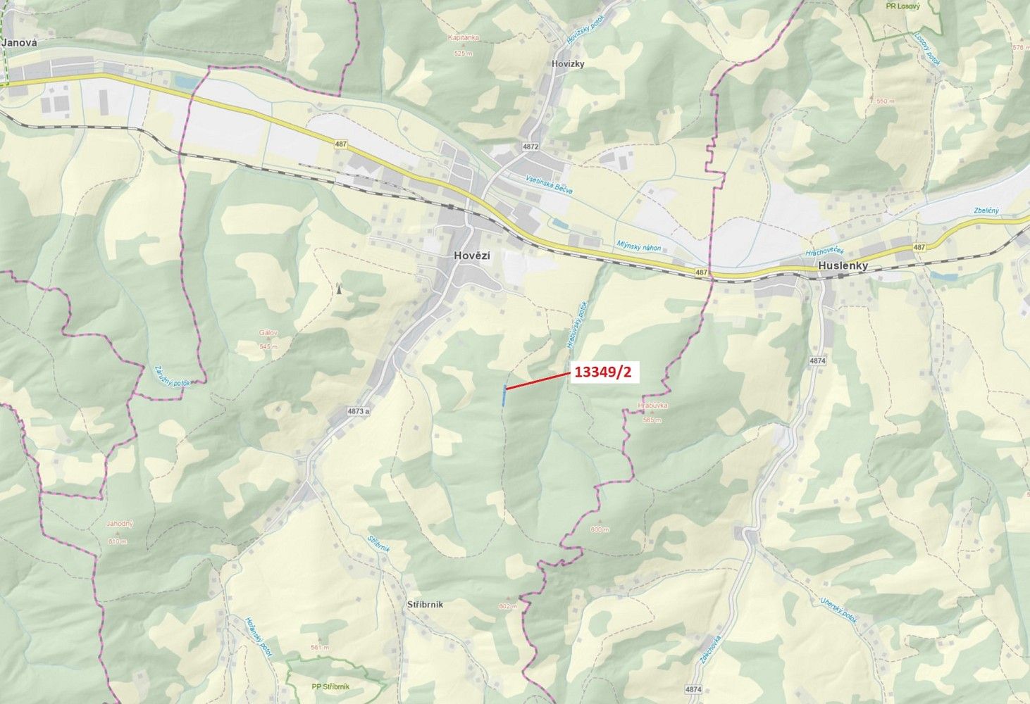 Louka, 1 344 m²