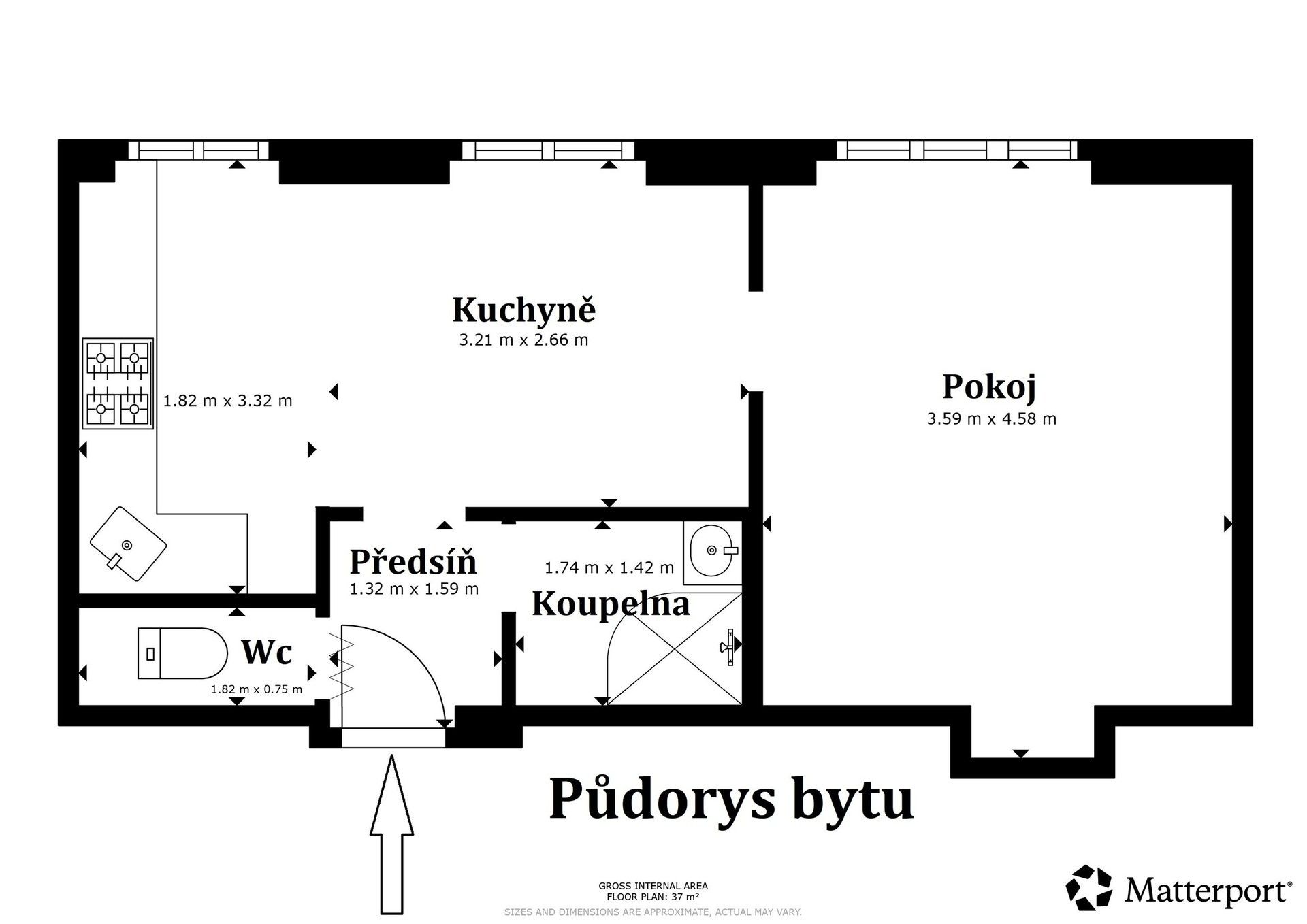Byt 2+kk · 38 m² · Sídliště 145, Tmaň - 3