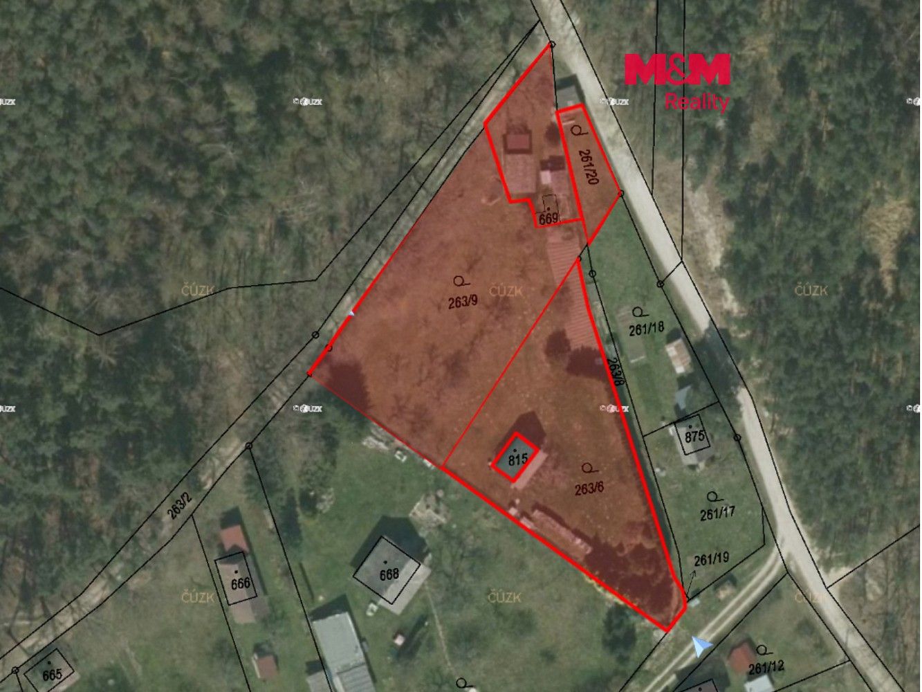 Zahrada, 2 503 m²