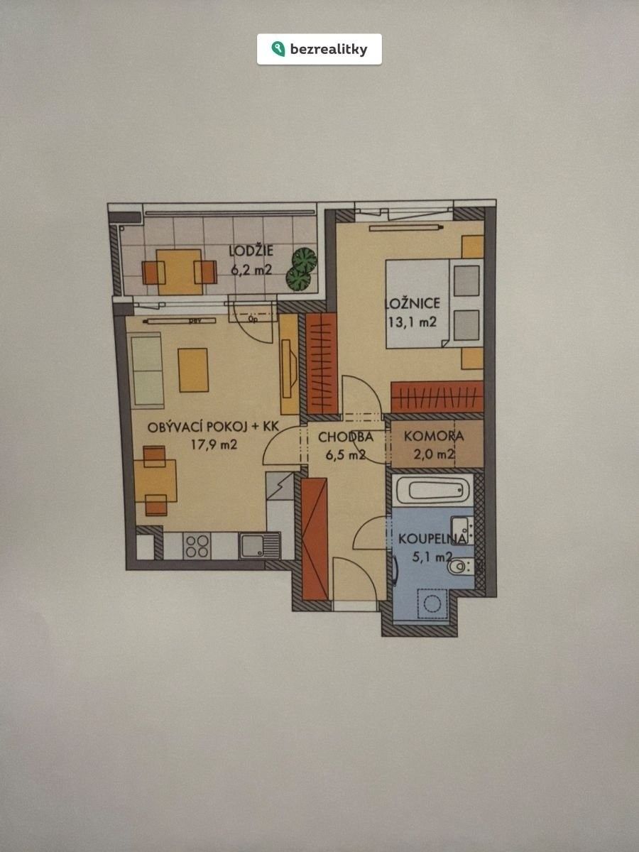 2+kk, Hugo Haase 1270, Praha Hlubočepy, 53 m² - 2