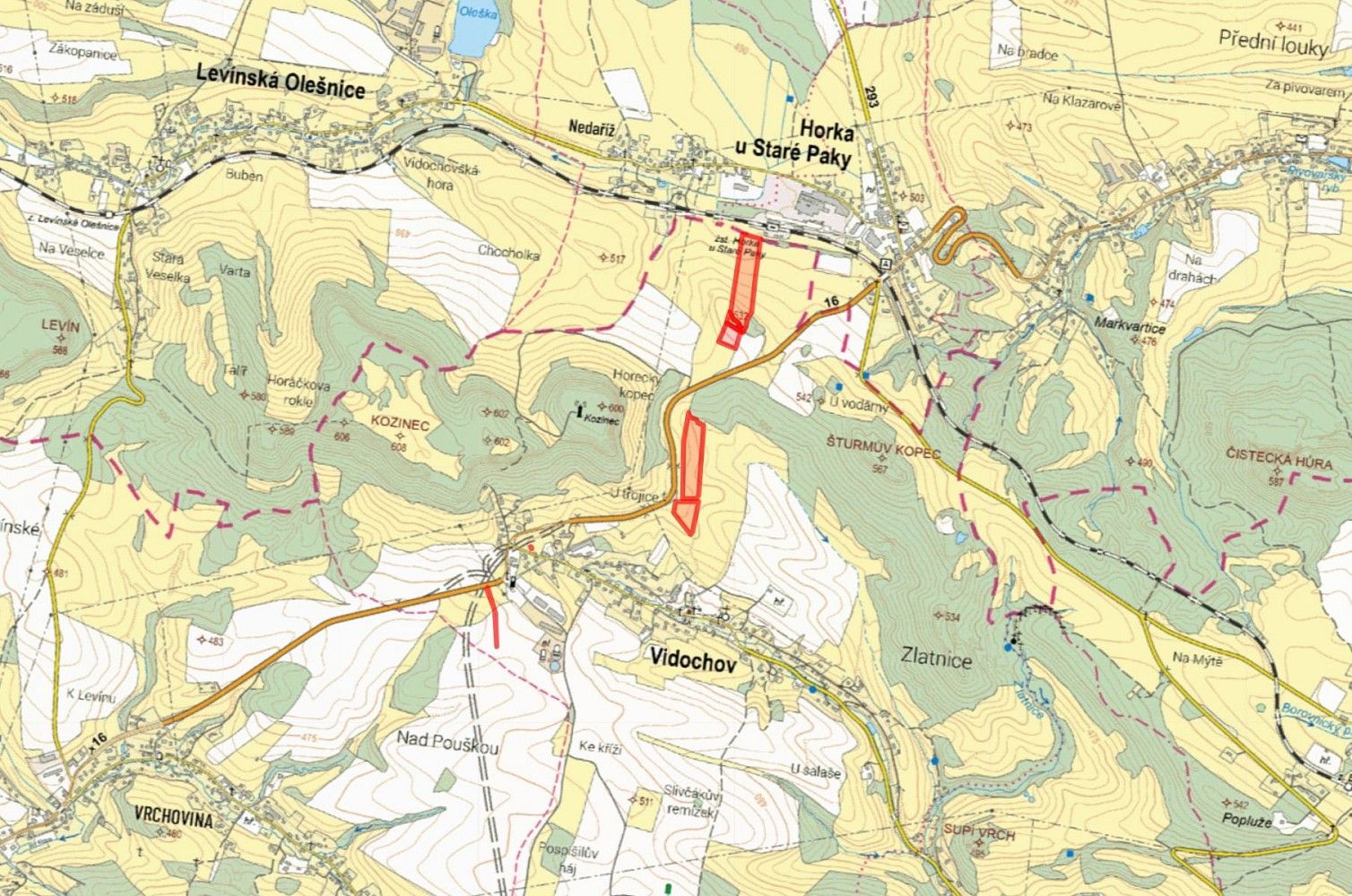 Prodej louka - Vidochov, okres Jičín, Královéhradecký kraj - 5