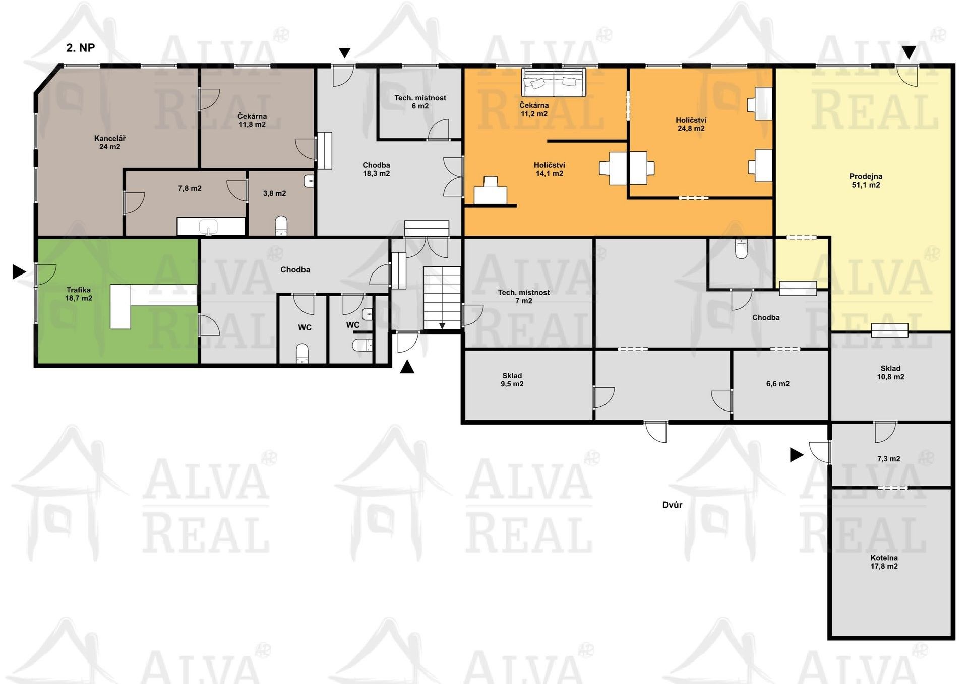 Činžovní domy, Brněnská, Moravská Třebová, 510 m² - 1