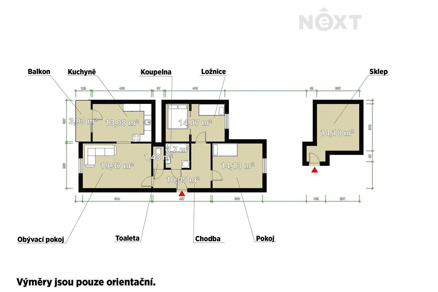 Prodej byt 3+1 - Klatovy - Klatovy IV, Plzeňský kraj, 82 m² - 5