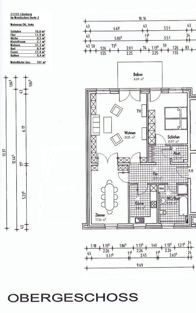 3+1, , Dolní Sasko, 101 m² - 2