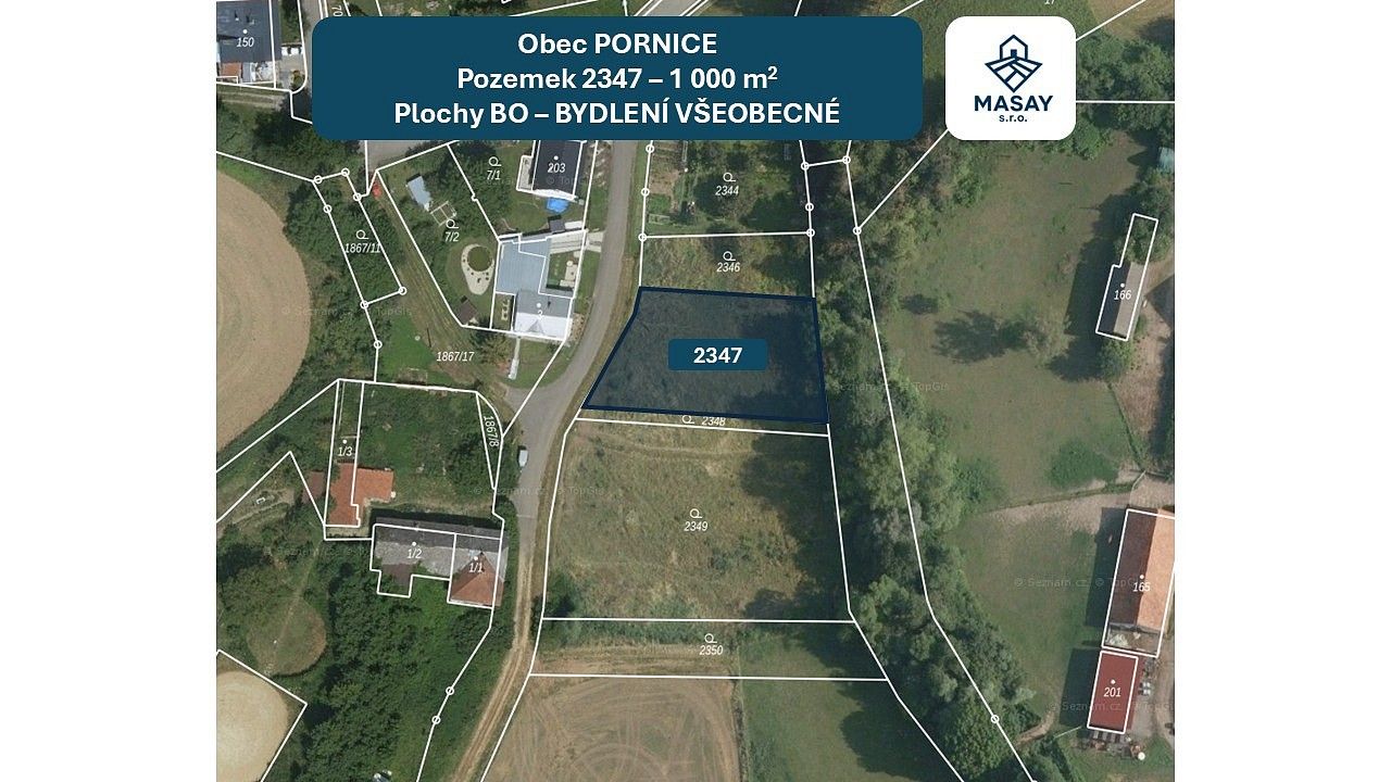 Pozemky pro bydlení, Pačlavice - Pornice, okres Kroměříž, Zlínský kraj - 1