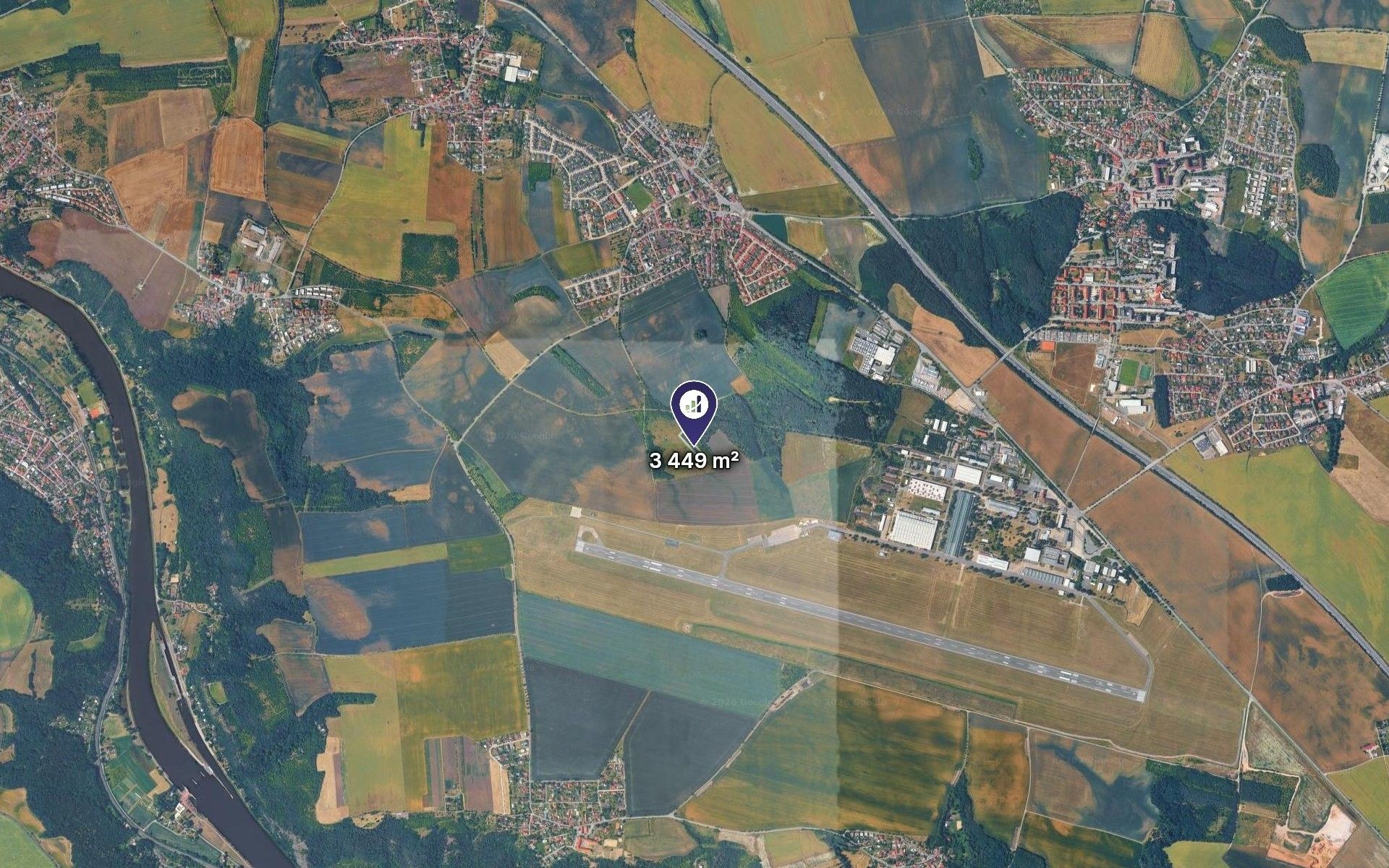 Zemědělské pozemky, Postřižín, 3 449 m² - 2