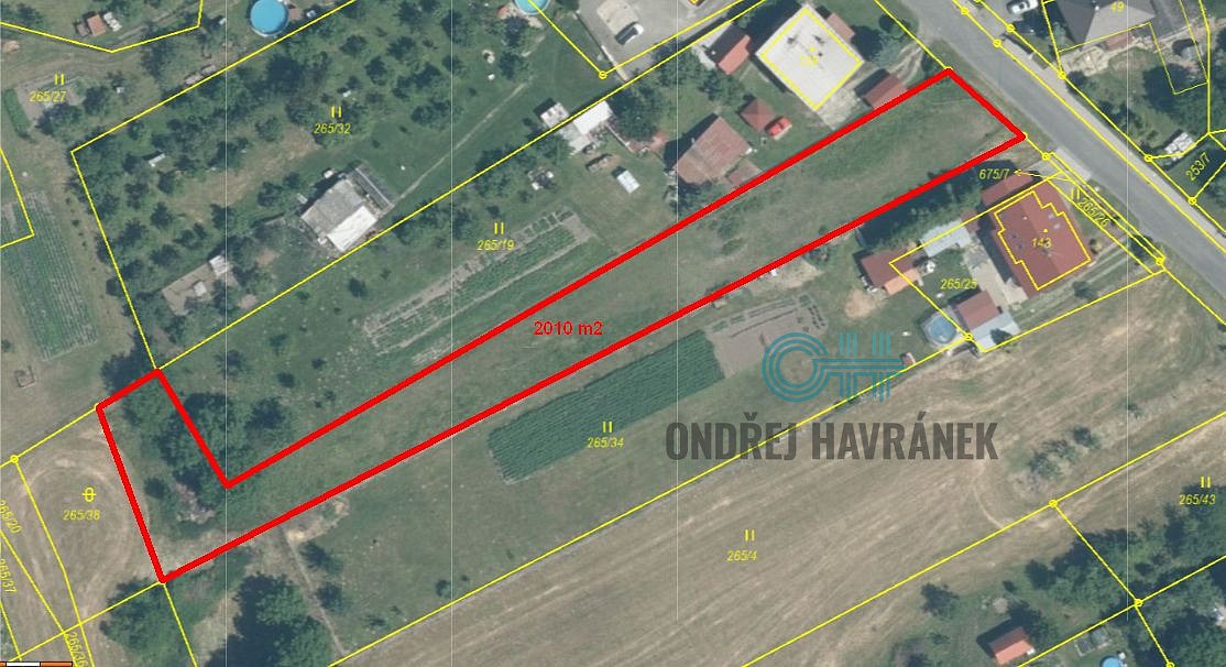 Pozemek pro bydlení, 2 010 m²