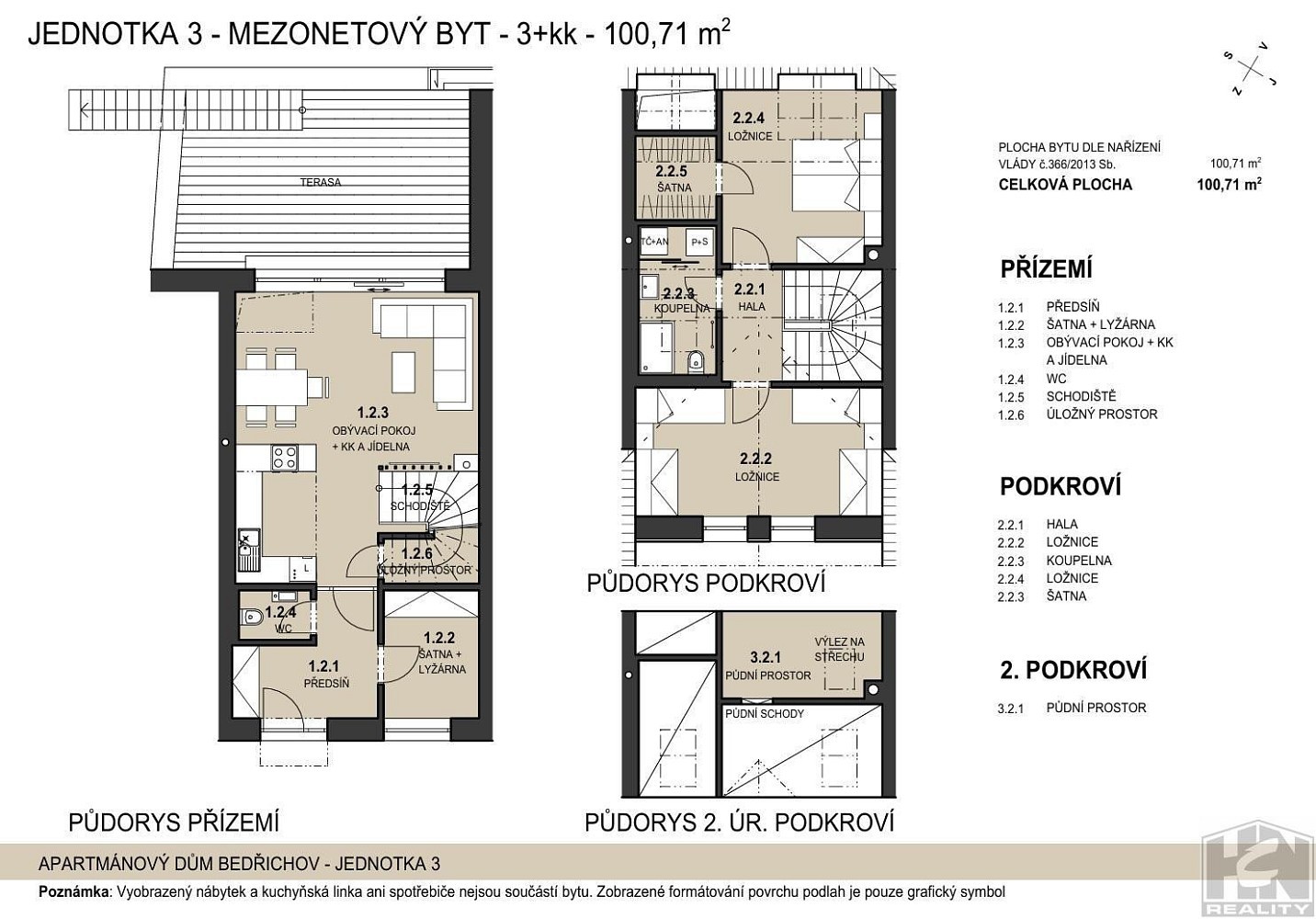 Byt 3+kk · 100 m² · Bedřichov, okres Jablonec nad Nisou - 4