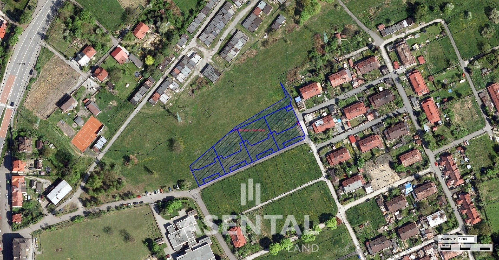 Pozemky pro bydlení, Modrá, Petřvald