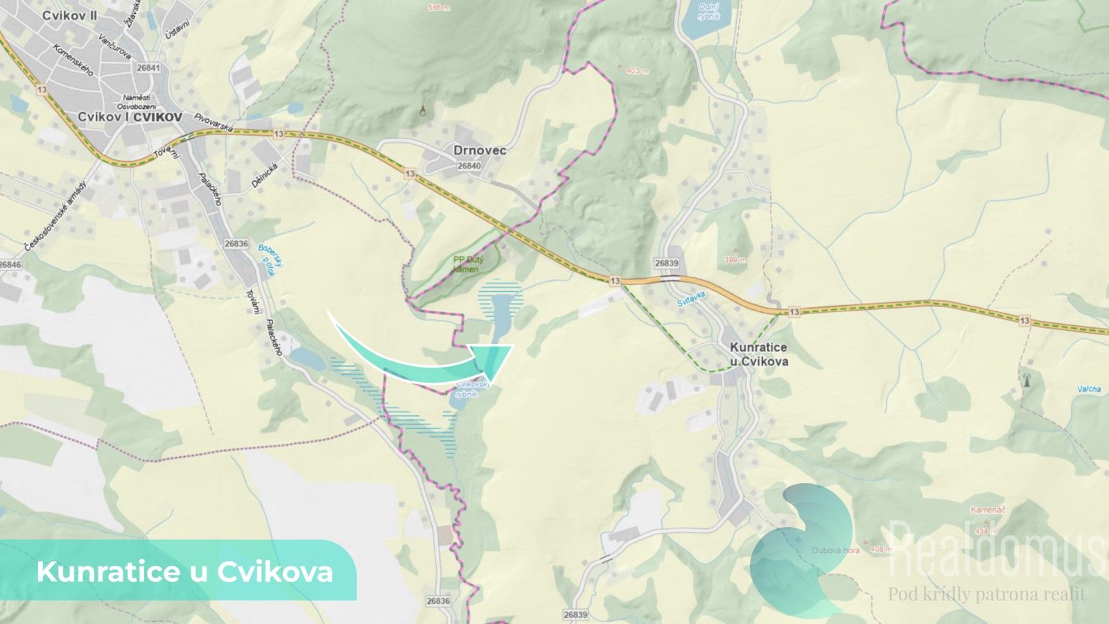 Louka · 4 157 m² · Kunratice u Cvikova - 4