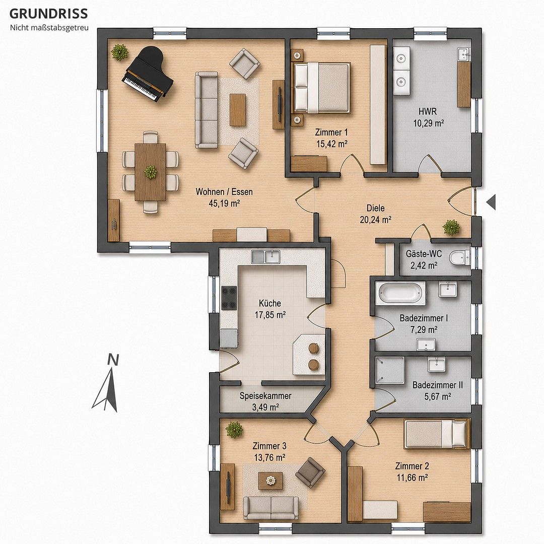 Rodinné domy, Flensburg Sünderup Schleswig-Holstein 24943, 154 m² - 2