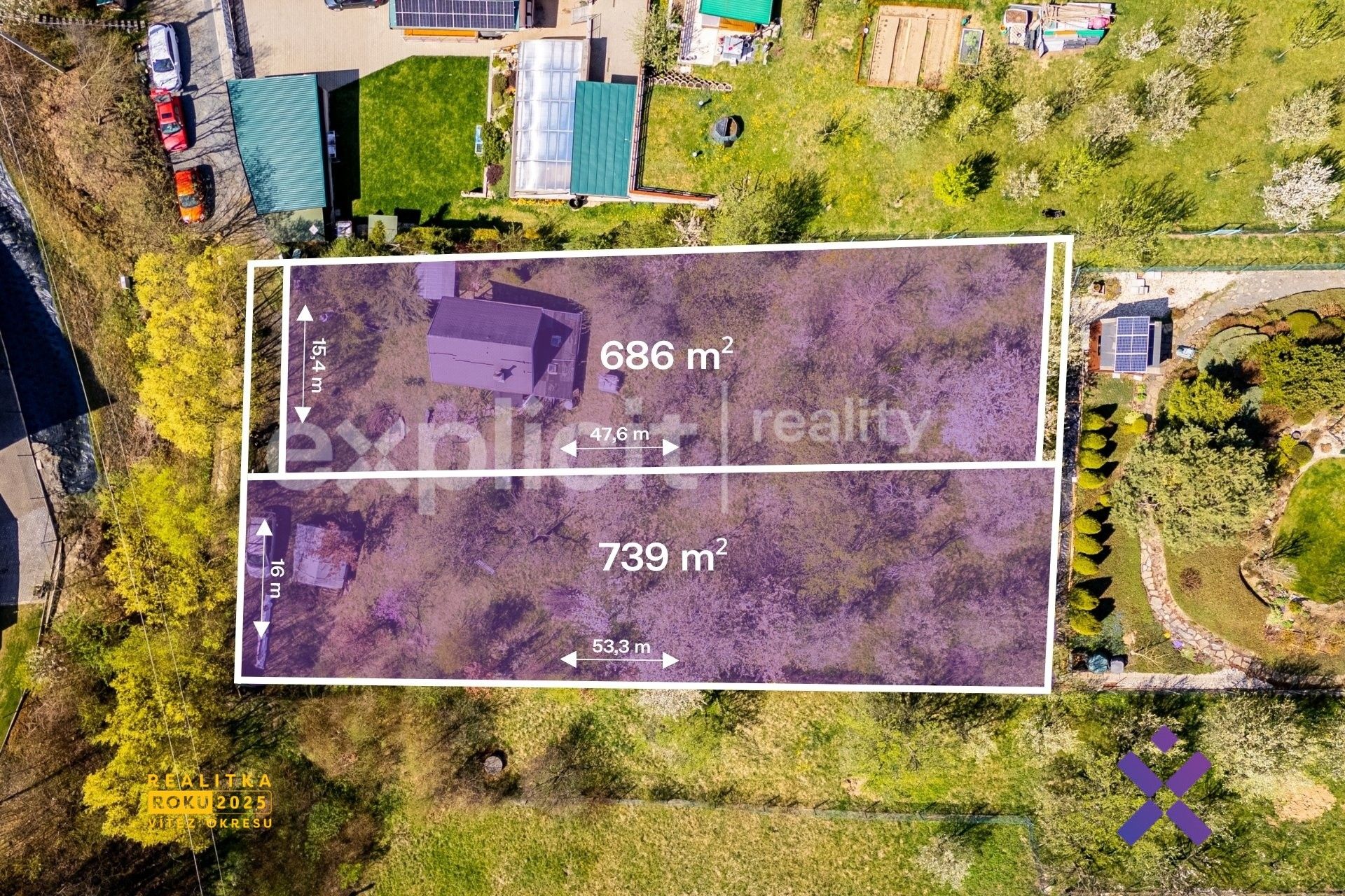 Pozemky pro bydlení, Nivka, Hvozdná, 739 m² - 1