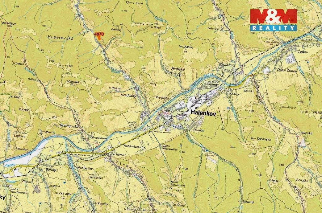 Prodej pozemek pro bydlení - Halenkov, 756 03