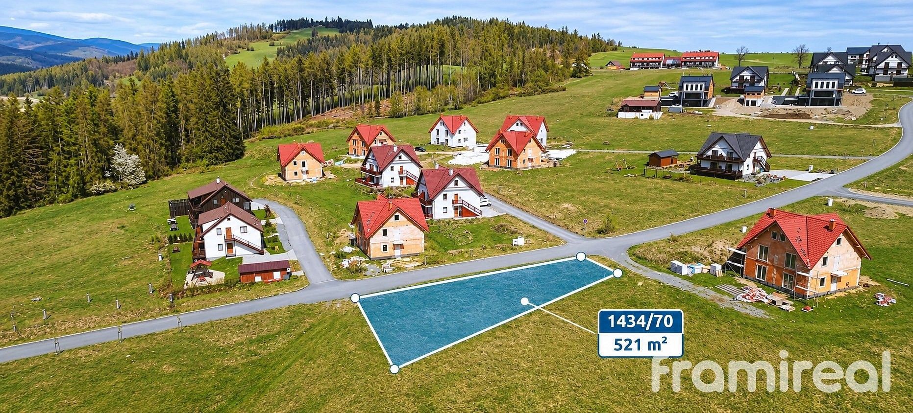 Pozemek pro bydlení, 521 m²