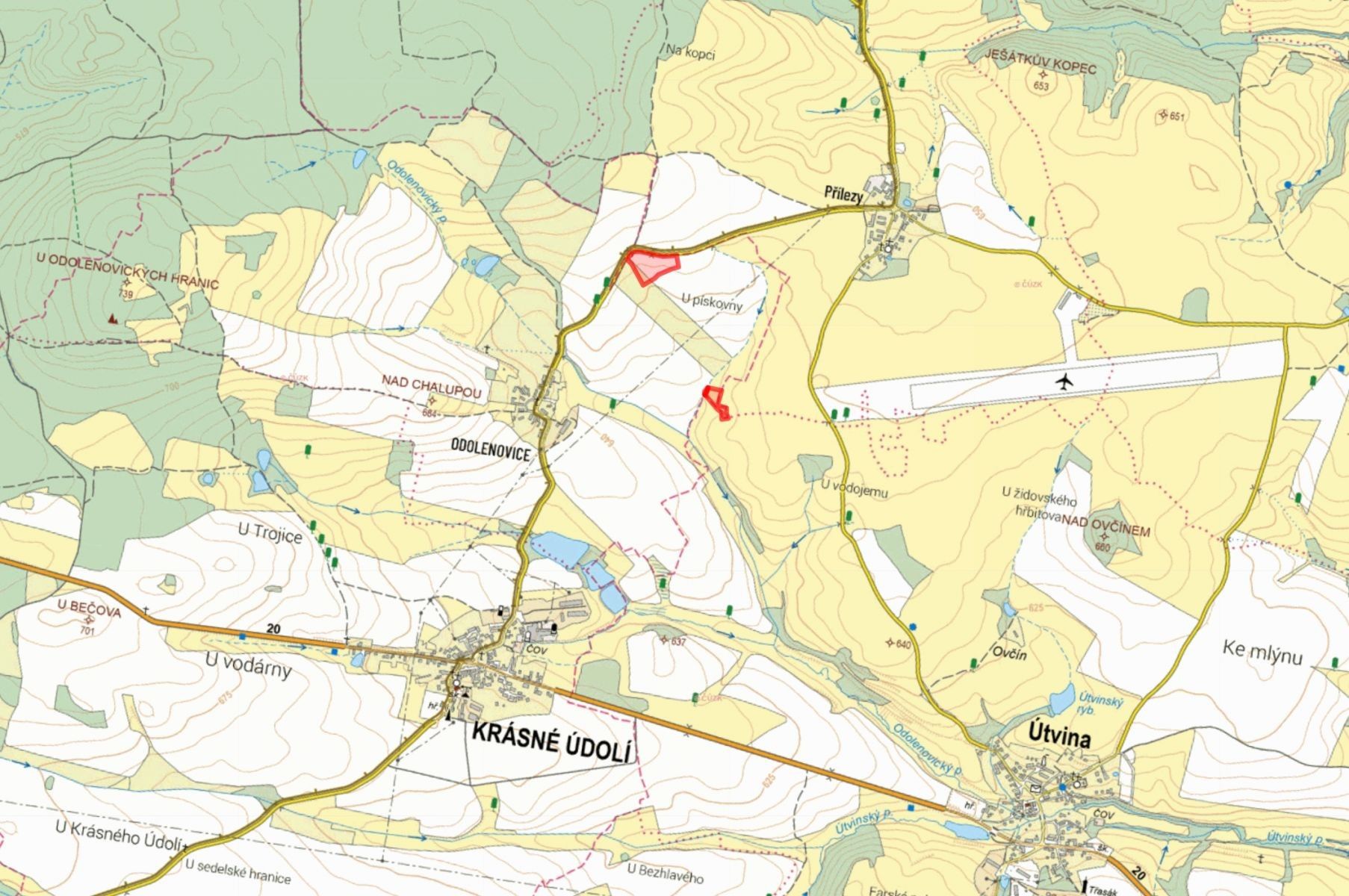 Prodej zemědělský pozemek - Krásné Údolí Odolenovice - 2