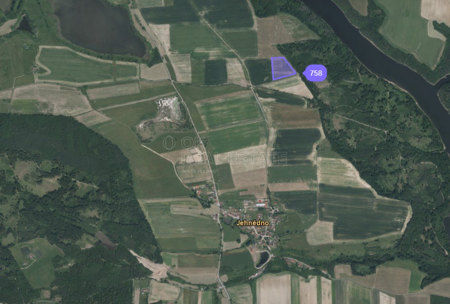 Prodej zemědělský pozemek - Jehnědno, Albrechtice nad Vltavou, 26 614 m² - 5