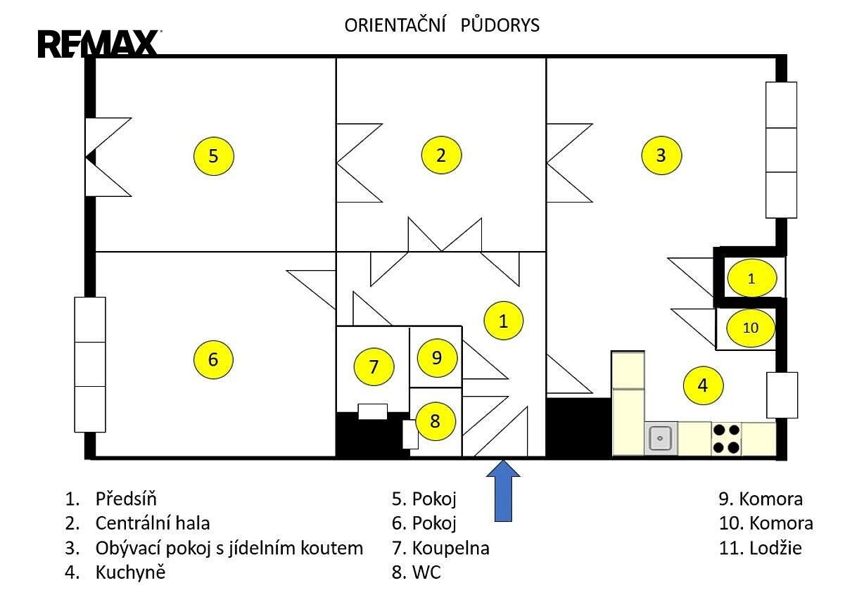 Byt 3+1 · 106 m² · Praha - Vinohrady, okres Praha 3, Hlavní město Praha - 3