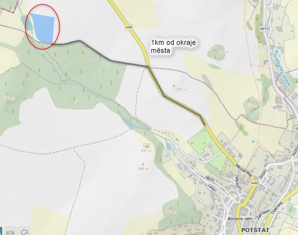 Prodej pozemek pro bydlení - Potštát, 753 62