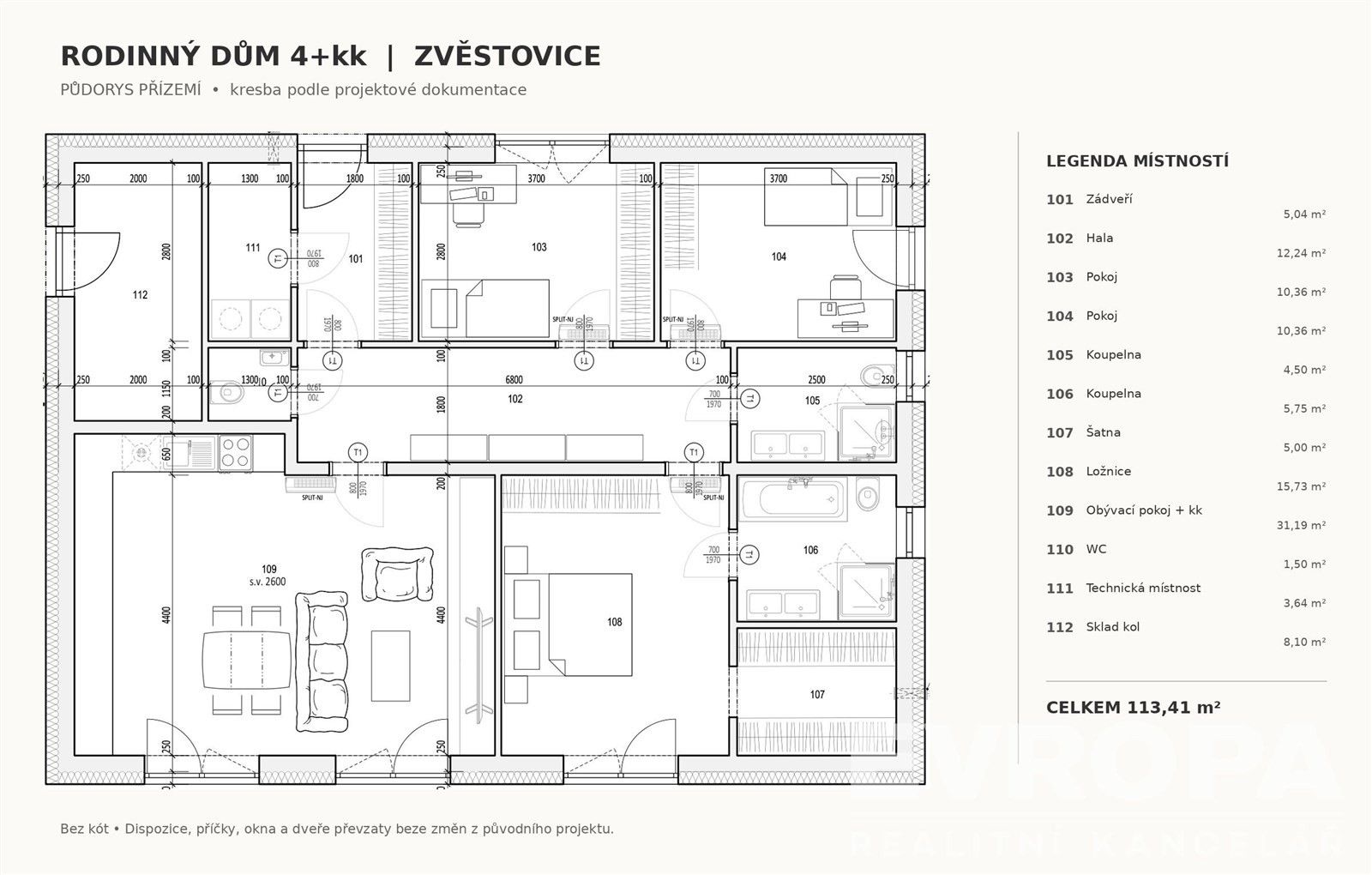 Prodej rodinný dům - Zvěstovice, 113 m² - 5