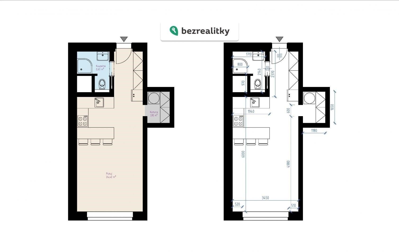 Prodej byt 1+kk - Vitošská, Praha, 30 m²