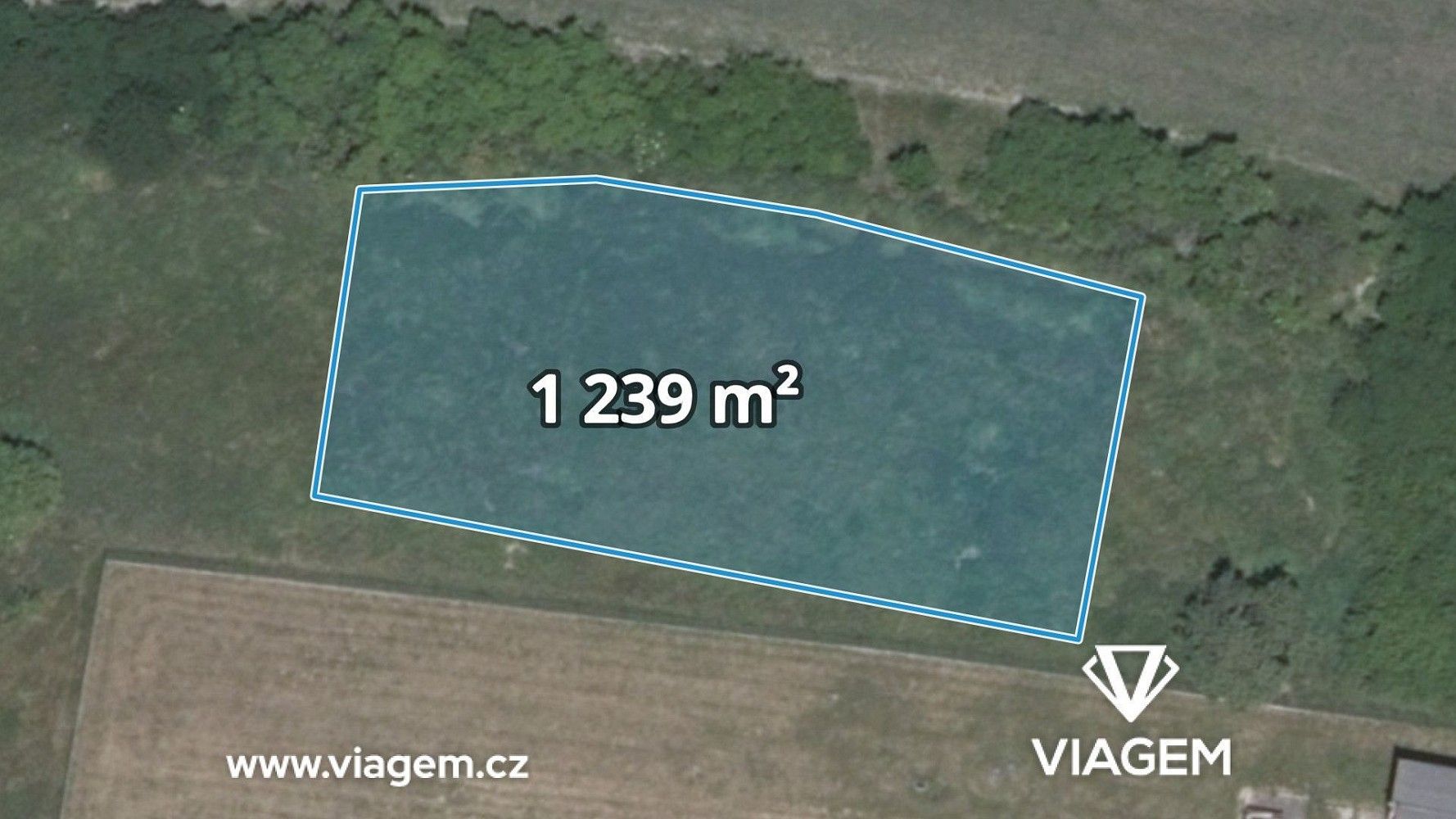Zemědělský pozemek, 1 239 m²