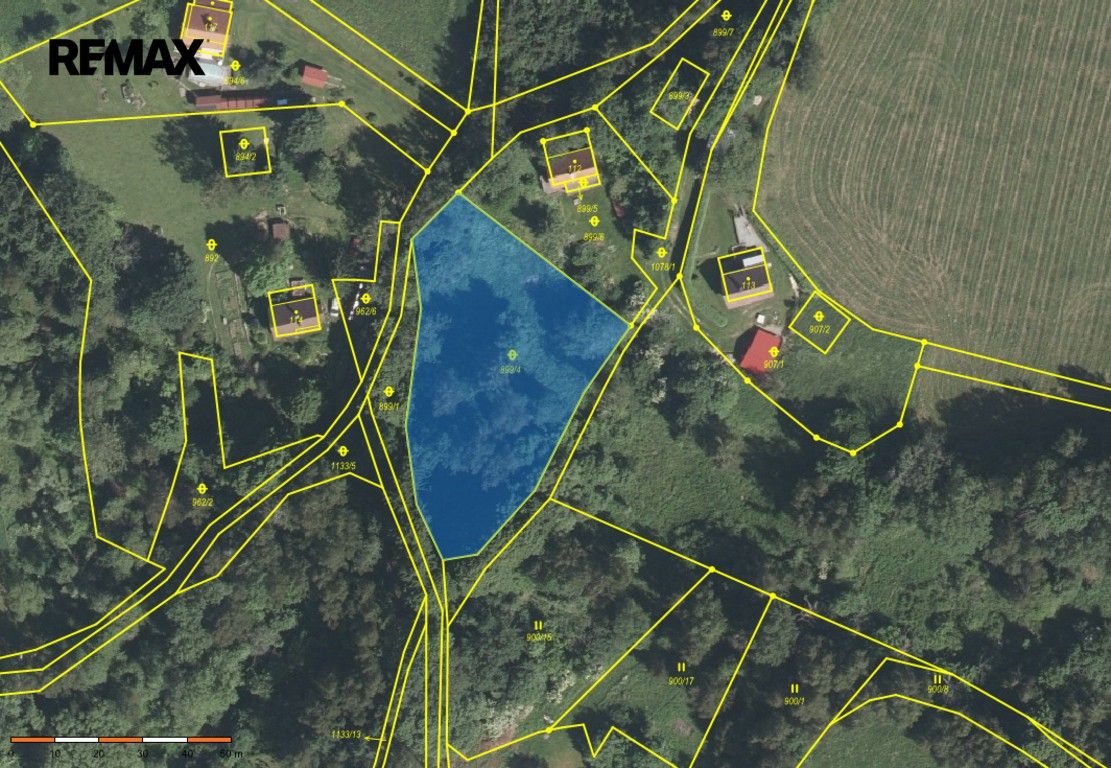 Pozemky pro bydlení, Malšín, 2 527 m² - 1