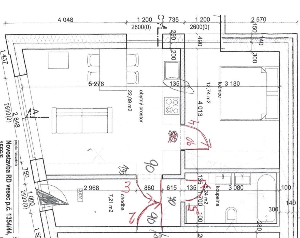 Pronájem byt 2+kk - K Sportovnímu Areálu, Liberec - Vesec u Liberce, Liberecký kraj, 52 m² - 5
