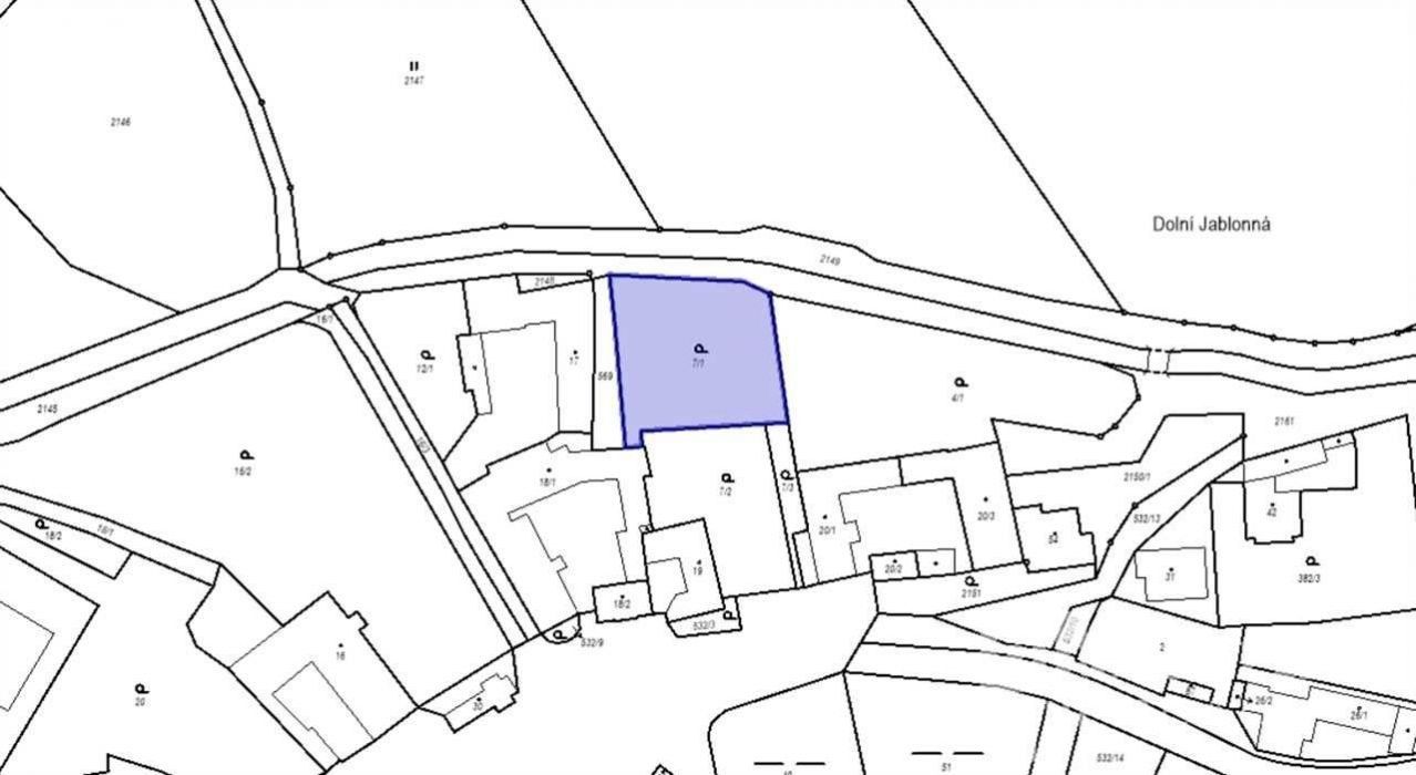 Pozemky pro bydlení, Dolní Jablonná, Přibyslav, 1 123 m²