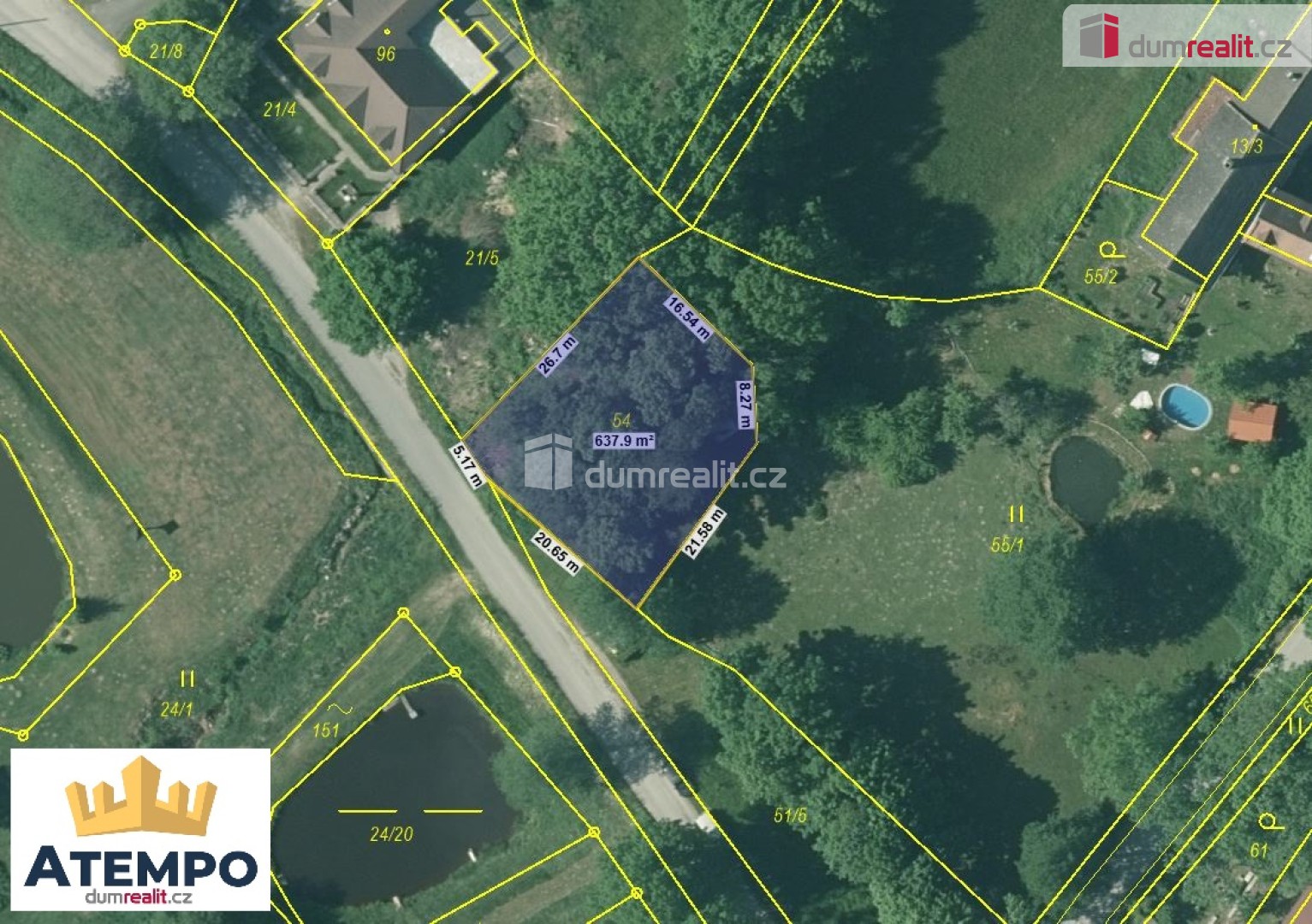 Pozemek pro bydlení · 634 m² · Nový Vojířov, Nová Bystřice - 3