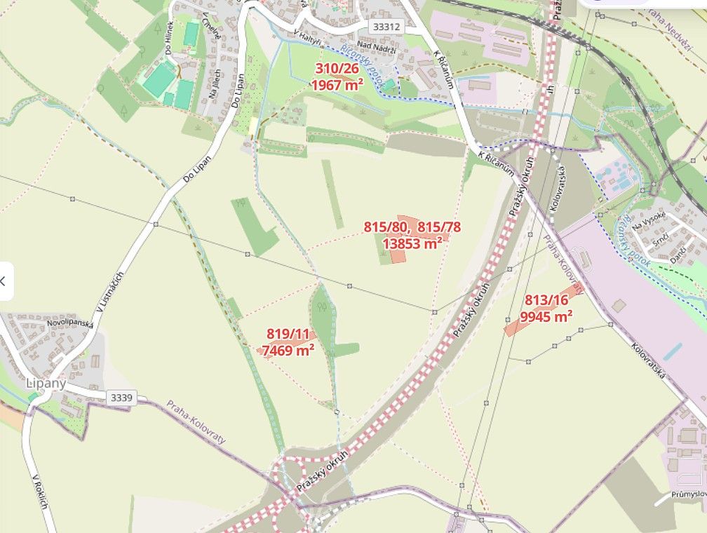 Zemědělské pozemky, Praha - Kolovraty, okres Praha 22, Hlavní město Praha - 2